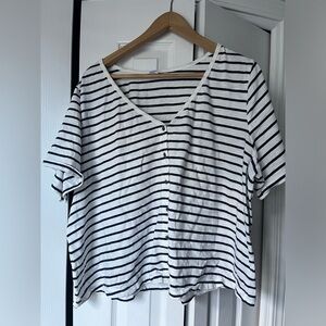 Stripped Old Navy Plus Size Shirt Size 2X